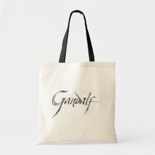 Gandalf-naam gestructureerd tote bag