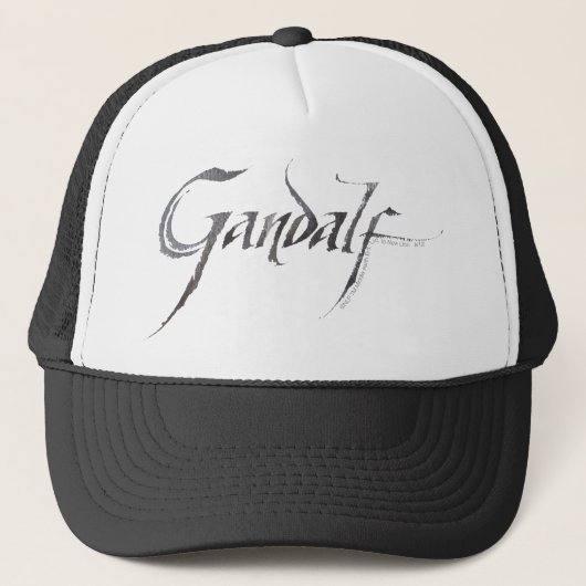 Gandalf-naam gestructureerd trucker pet (Voorkant)