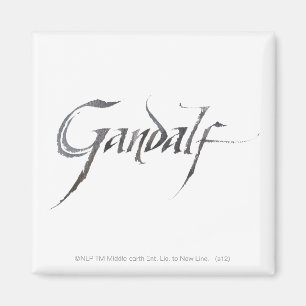Gandalf-naam getextureerd magneet