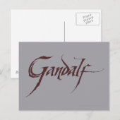 Gandalf Name Solid Briefkaart (Voorkant / Achterkant)