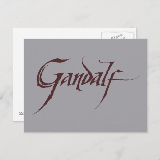 Gandalf Name Solid Briefkaart (Voorkant / Achterkant)