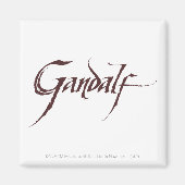 Gandalf Name Solid Magneet (Voorkant)