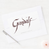 Gandalf Name Solid Rechthoekige Sticker (Envelop)