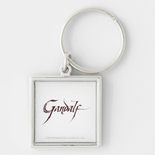 Gandalf Name Solid Sleutelhanger (Voorkant)