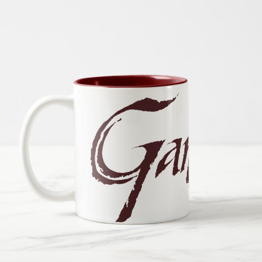 Gandalf Name Solid Tweekleurige Koffiemok (Links)