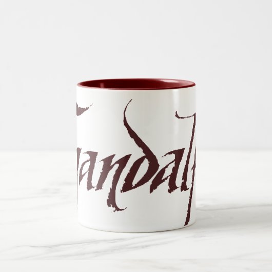 Gandalf Name Solid Tweekleurige Koffiemok (Center)