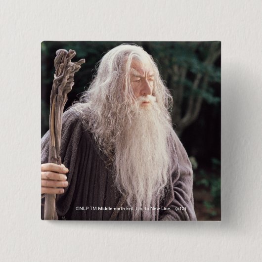 GANDALF™ Permanent Vierkante Button 5,1 Cm (Voorkant)
