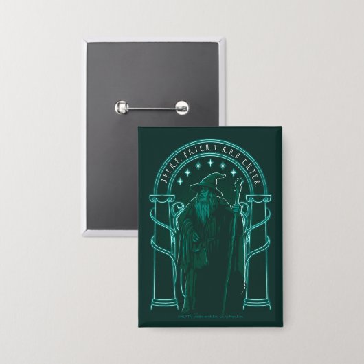 GANDALF™ "Speak Friend And Enter" Doors of Durin Button (Voorkant / Achterkant)