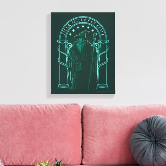 GANDALF™ "Speak Friend And Enter" Doors of Durin Canvas Afdruk (Insitu (Woonkamer))