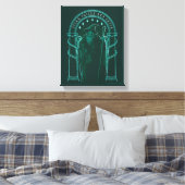 GANDALF™ "Speak Friend And Enter" Doors of Durin Canvas Afdruk (Insitu (Slaapkamer))
