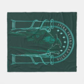 GANDALF™ "Speak Friend And Enter" Doors of Durin Fleece Deken (Voorkant (Horizontaal))