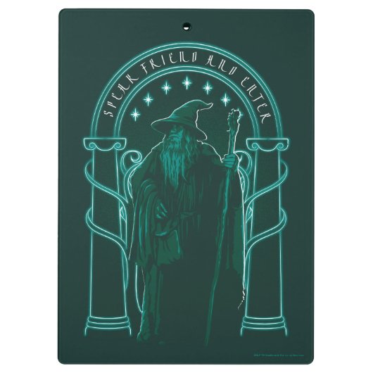 GANDALF™ "Speak Friend And Enter" Doors of Durin Klembord (Achterkant)