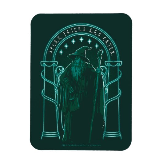 GANDALF™ "Speak Friend And Enter" Doors of Durin Magneet (Verticaal)