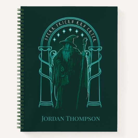 GANDALF™ "Speak Friend And Enter" Doors of Durin Notitieboek (Voorkant)