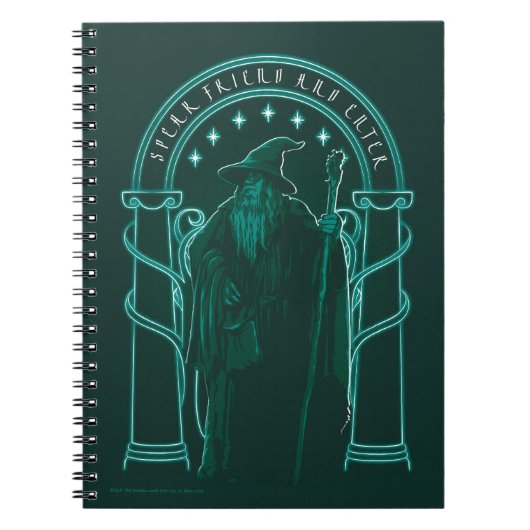 GANDALF™ "Speak Friend And Enter" Doors of Durin Notitieboek (Voorkant)