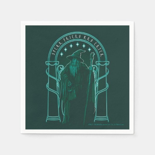 GANDALF™ "Speak Friend And Enter" Doors of Durin Servet (Voorkant)