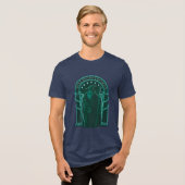 GANDALF™ "Speak Friend And Enter" Doors of Durin Tri-Blend Shirt (Voorkant volledig)