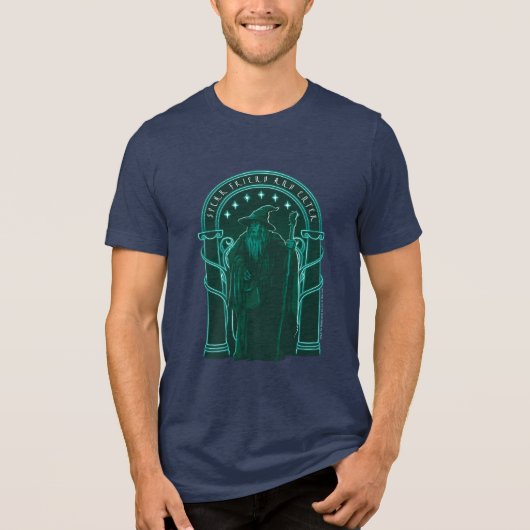 GANDALF™ "Speak Friend And Enter" Doors of Durin Tri-Blend Shirt (Voorkant)