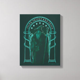GANDALF™ "Spreek Vriend En Kom Binnen" Deuren van  Canvas Afdruk