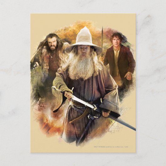 Gandalf, THORIN OAKENSHIELD™ & BILBO BAGGINS™ Briefkaart (Voorkant)