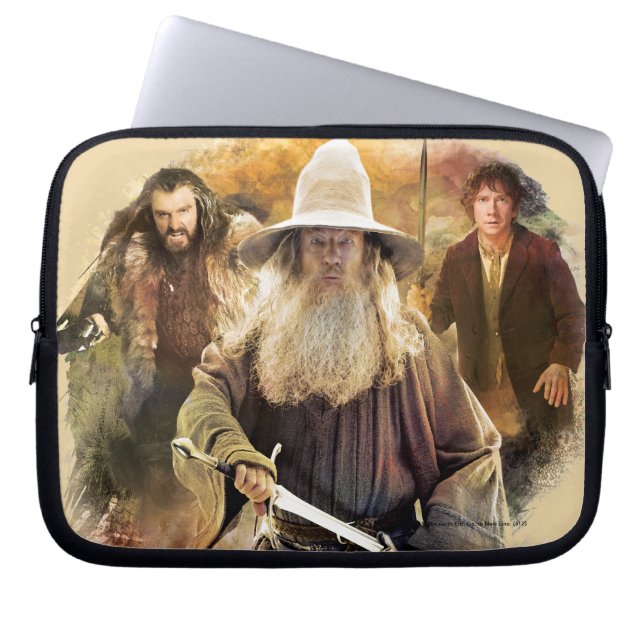 Gandalf, THORIN OAKENSHIELD™ & BILBO BAGGINS™ Laptop Sleeve (Voorkant)