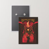 GANDALF™ Vs Balrog "Je Zal Niet Passeren" Grafisch Button (Voorkant / Achterkant)