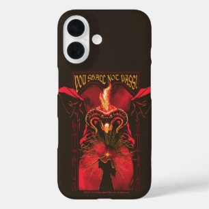 GANDALF™ Vs Balrog "Je Zal Niet Passeren" Grafisch iPhone 16 Hoesje