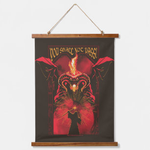 GANDALF™ vs Balrog "Je zult niet passeren" Grafisc Hangend Wandkleed