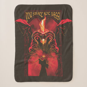 GANDALF™ vs Balrog "Je zult niet passeren" Grafisc Sherpa Deken