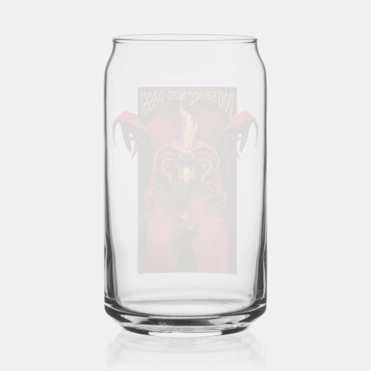 GANDALF™ Vs Balrog "You Shall Not Pass" Graphic Blikvorm Glas (Achterkant)