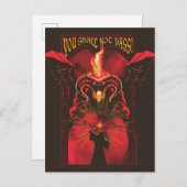 GANDALF™ Vs Balrog "You Shall Not Pass" Graphic Briefkaart (Voorkant / Achterkant)