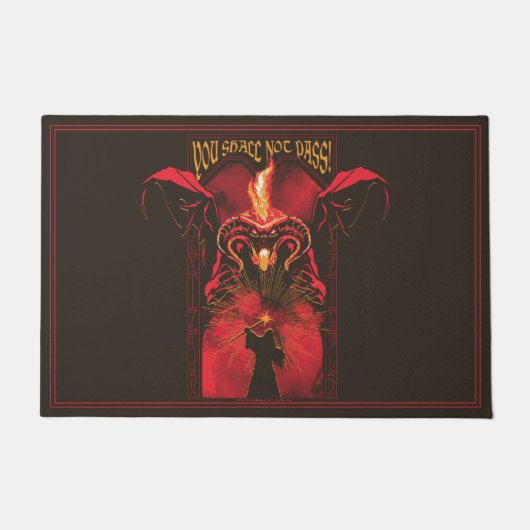 GANDALF™ Vs Balrog "You Shall Not Pass" Graphic Deurmat (Voorkant)