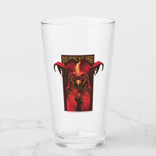 GANDALF™ Vs Balrog "You Shall Not Pass" Graphic Glas (Voorkant)
