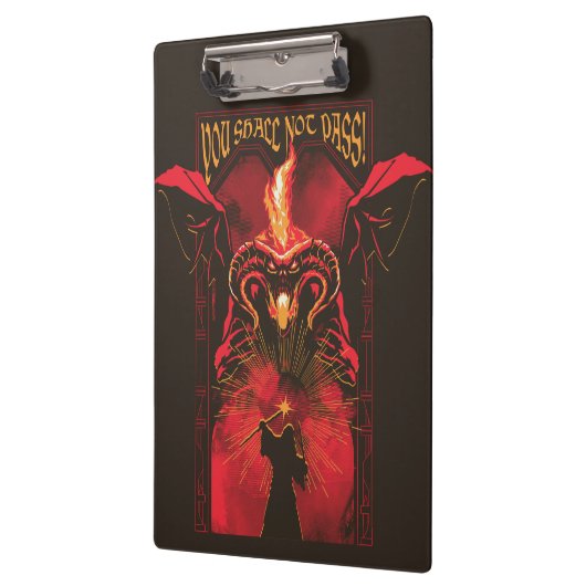 GANDALF™ Vs Balrog "You Shall Not Pass" Graphic Klembord (Links)