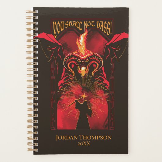 GANDALF™ Vs Balrog "You Shall Not Pass" Graphic Planner (Voorkant)