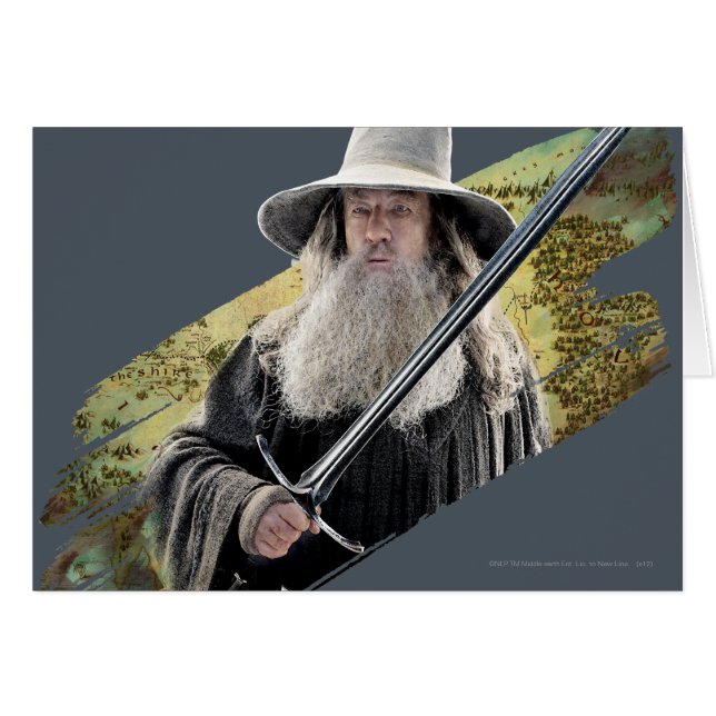 Gandalf With Sword Green (Voorkant Horizontaal)