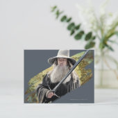 Gandalf With Sword Green Briefkaart (Staand voorkant)