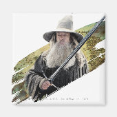 Gandalf With Sword Green Magneet (Voorkant)