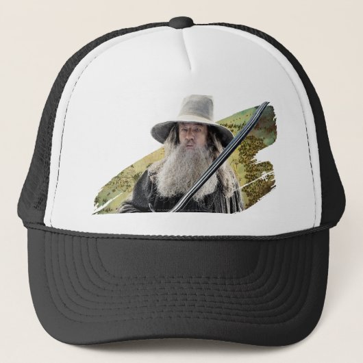 Gandalf With Sword Green Trucker Pet (Voorkant)