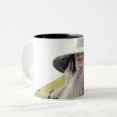 Gandalf With Sword Green Tweekleurige Koffiemok (Voorkant links)