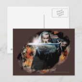 Gandalf With Sword In Battle Briefkaart (Voorkant / Achterkant)