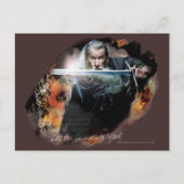 Gandalf With Sword In Battle Briefkaart (Voorkant)