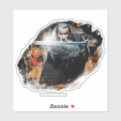 Gandalf With Sword In Battle Sticker (Vel)