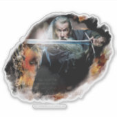 Gandalf With Sword In Battle Sticker (Voorkant)