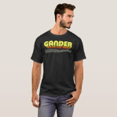 Gander, Newfoundland Retro Stripes Classic T-Shir T-shirt (Voorkant volledig)