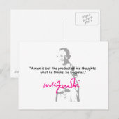 gandhi 2 briefkaart (Voorkant / Achterkant)