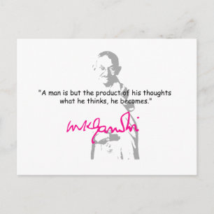 gandhi 2 briefkaart