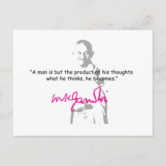 gandhi 2 briefkaart (Voorkant)