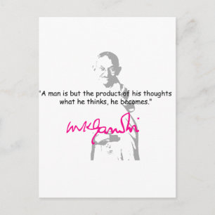 gandhi 2 briefkaart
