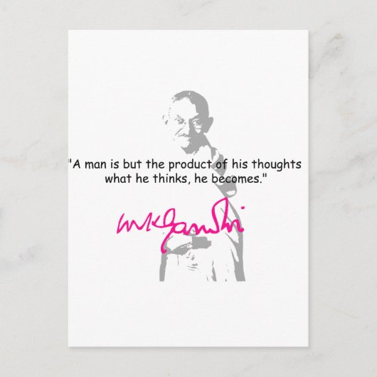 gandhi 2 briefkaart (Voorkant)